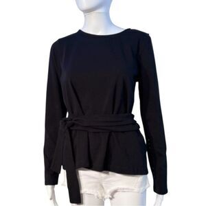 NWOT J.Crew Belted Crossback Top